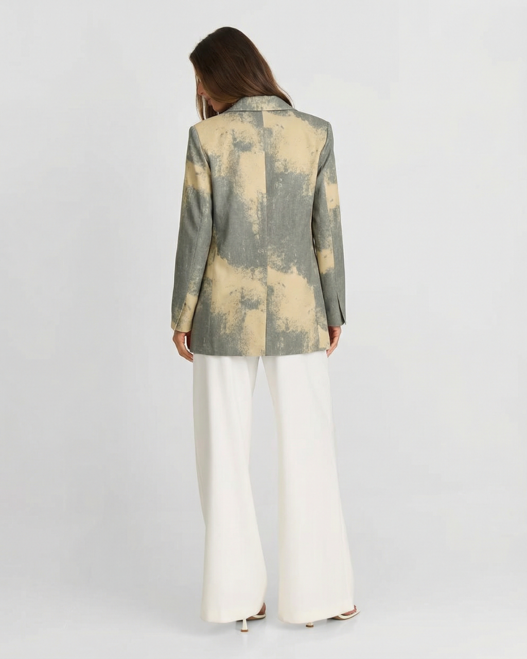 Abstract Print Tailored Statement Blazer