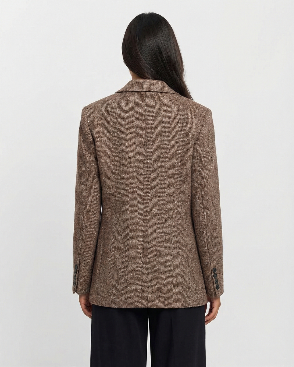 Classic Tailored Tweed Blazer