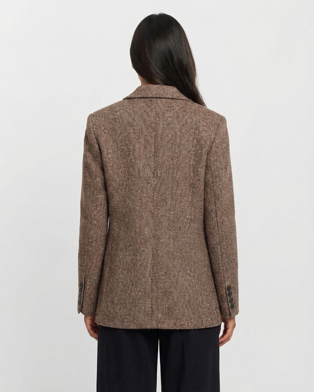 Classic Tailored Tweed Blazer