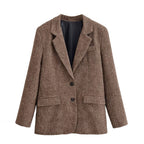 Classic Tailored Tweed Blazer