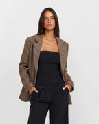 Classic Tailored Tweed Blazer