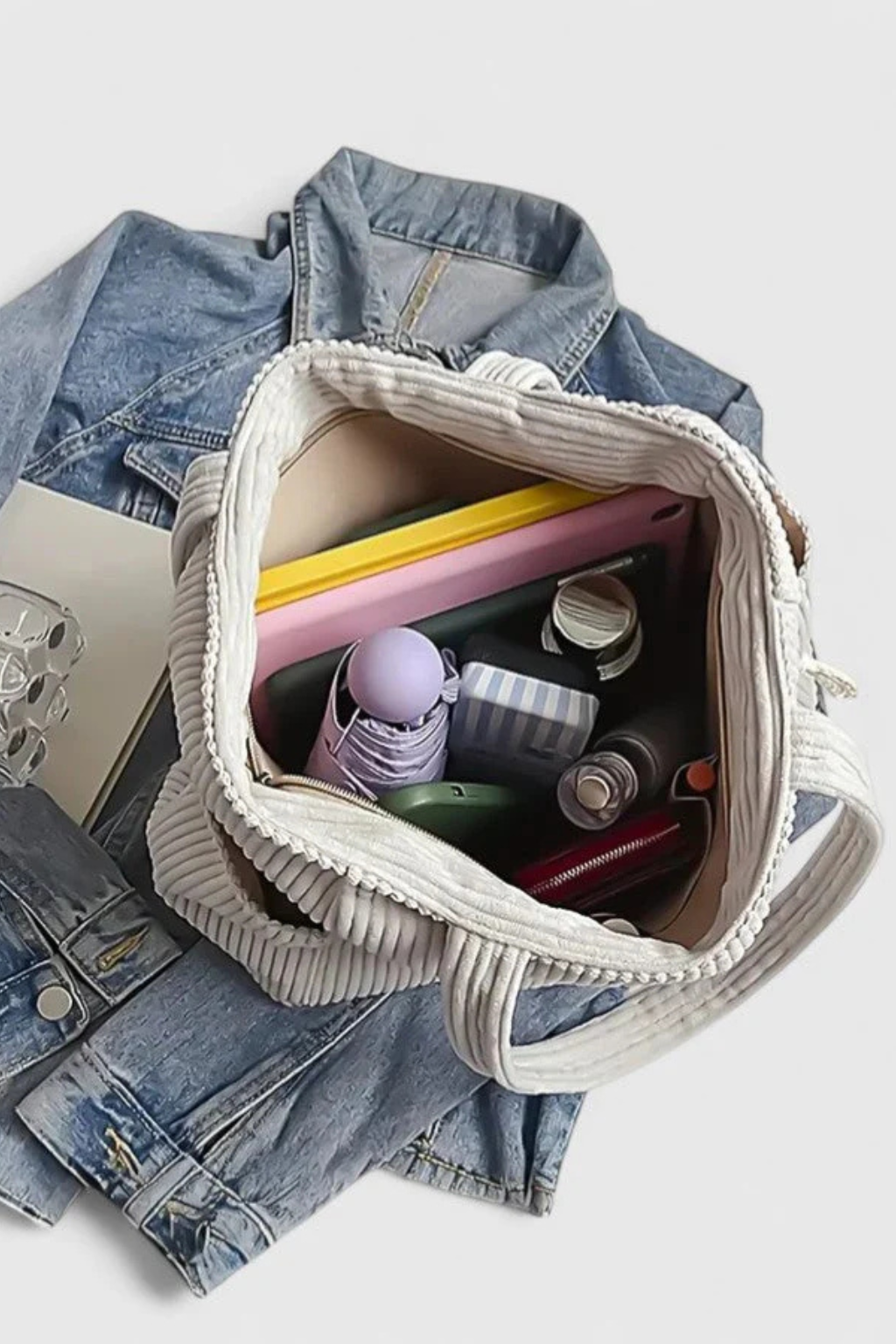 Cordelia | Women Corduroy Everyday Tote Bag