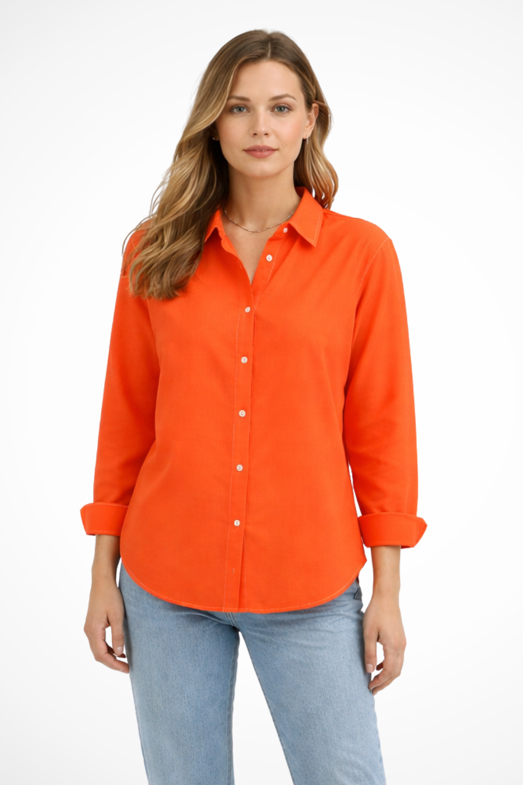 Darcy | Women Relaxed Fit Long Sleeve Collared Button Down Shirt