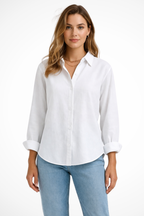 Darcy | Women Relaxed Fit Long Sleeve Collared Button Down Shirt