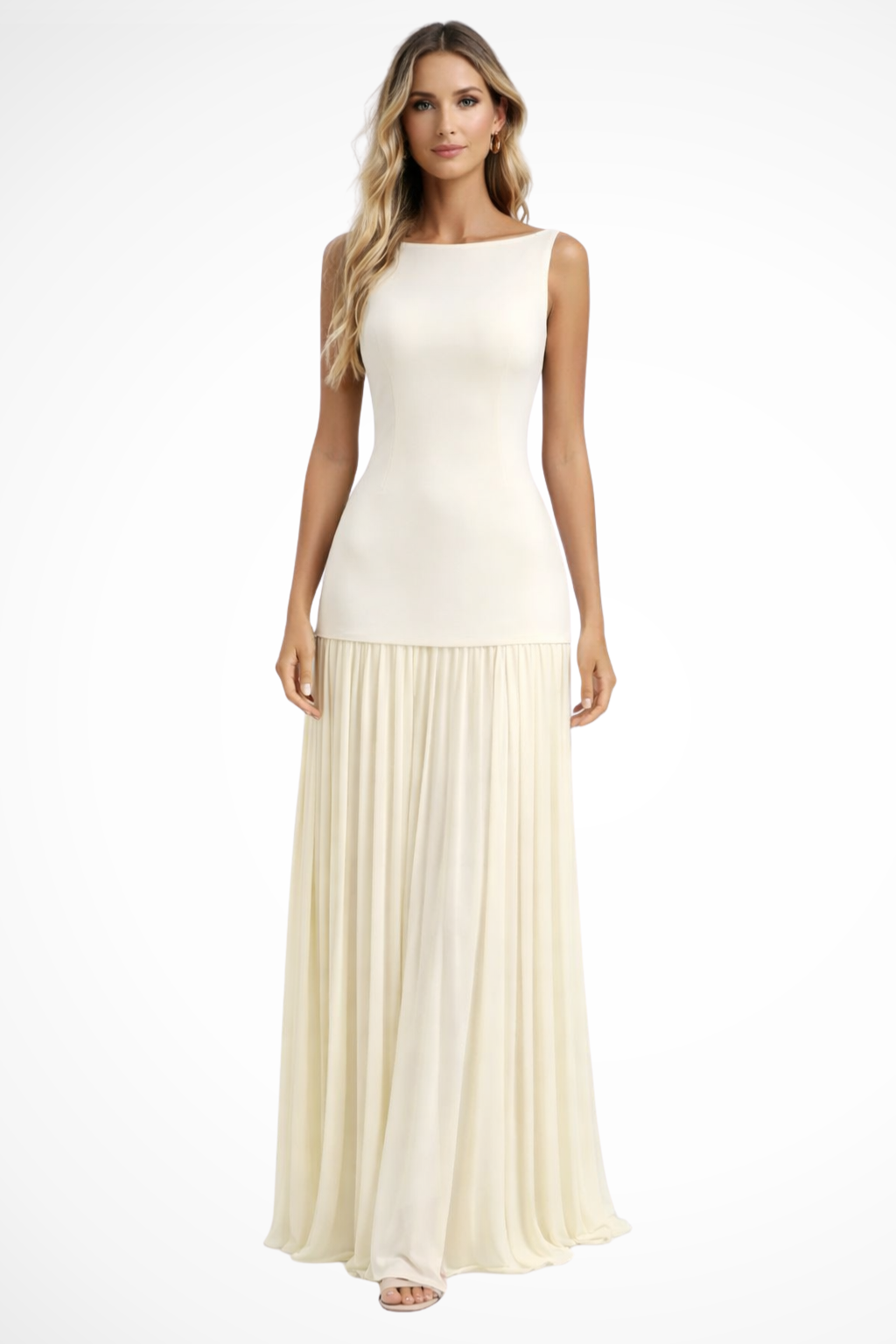 Eline | Women Elegant Pleated Formal Maxi Dress