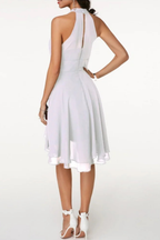 Eluned | Women Tiered Skirt Halter Mini Dress