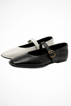 Georgiana | Women Square Toe Buckle Strap Mary Jane Ballet Flats
