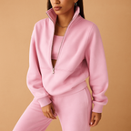 Half-zip sweatshirt and jogger set for women | Loïs