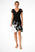 Harriet | Women Lace Sleeve Midi Wedding Guest Dress