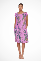 Ivy | Women Casual Relaxed Fit Summer Dress with Botanical Print