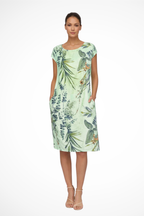 Ivy | Women Casual Relaxed Fit Summer Dress with Botanical Print