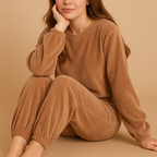 Knitted loungewear pajama set for women | Isla