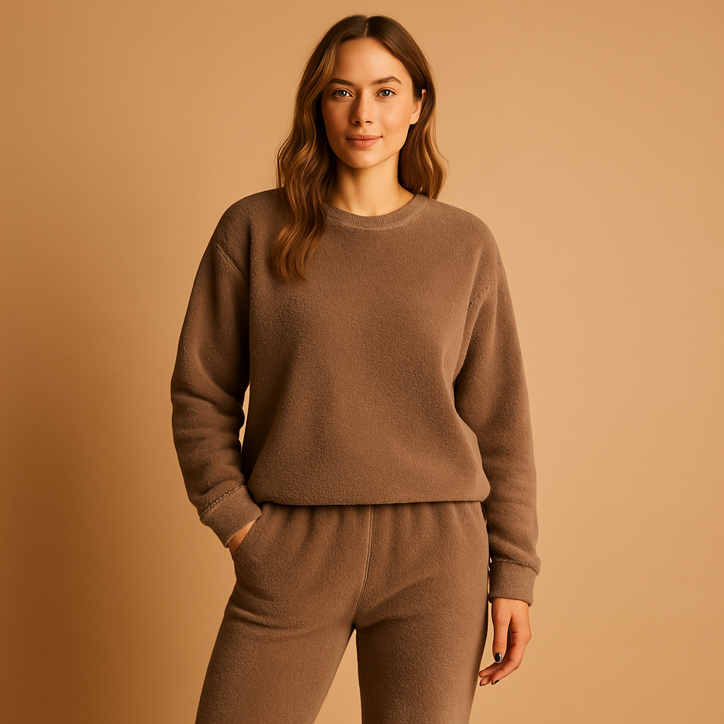 Knitted loungewear pajama set for women | Isla
