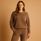 Knitted loungewear pajama set for women | Isla