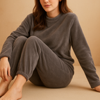 Knitted loungewear pajama set for women | Isla