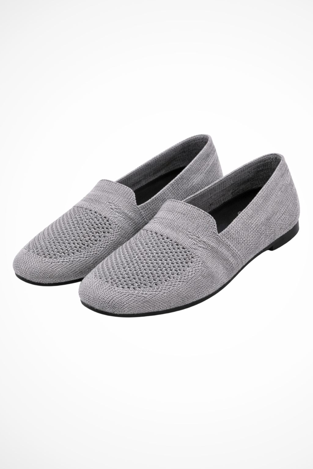 Laurentia | Women Square Toe Knit Mesh Slip On Ballet Flats