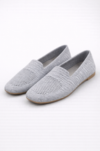 Laurentia | Women Square Toe Knit Mesh Slip On Ballet Flats