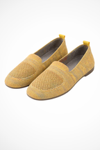 Laurentia | Women Square Toe Knit Mesh Slip On Ballet Flats