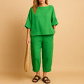 Loose shirt and ankle-length trousers set for women | Mira