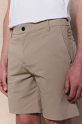 Beige Luiz Hybrid Short, regular fit, tailored chino style with concealed zip pockets.