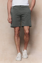 Men's Luiz Hybrid Short in sage, regular fit, chino style with four-way stretch, elasticated back.