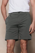 Men's Luiz Hybrid Short in sage, a regular fit chino-style short with tailored finish and stretch fabric.