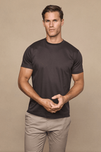 Luxe Mercerised T-Shirt - Brown