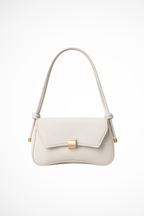 Maravelle | Women Minimalist Shoulder Bag with Gold Clasp