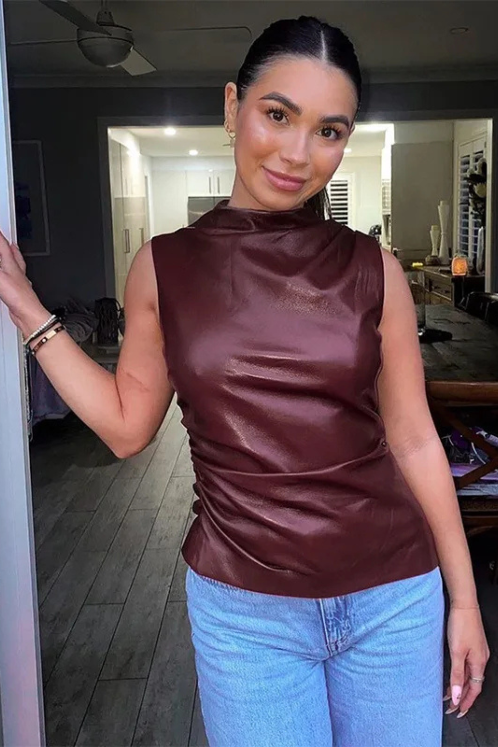 Marlowe | Women Sleeveless High Neck Chic Summer Top
