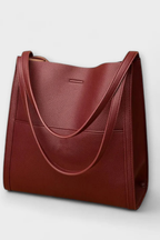 Neva | Women Structured Front Pocket Textured Tote Shoulder Bag