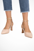 Octavia | Women Pointed Toe Slingback Kitten Heels