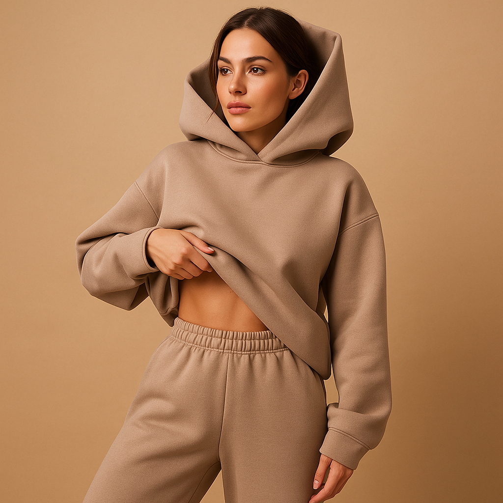 Oversized hoodie and jogger loungewear set for women | Layla