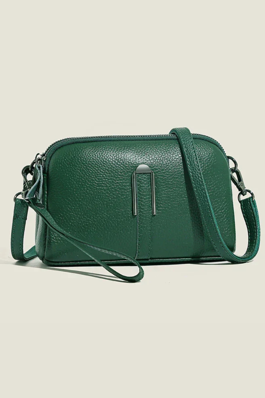 Pella | Women Compact Double Zip Crossbody Shoulder Bag