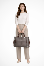 Seraphina | Women Multi Pocket Structured Tote Bag