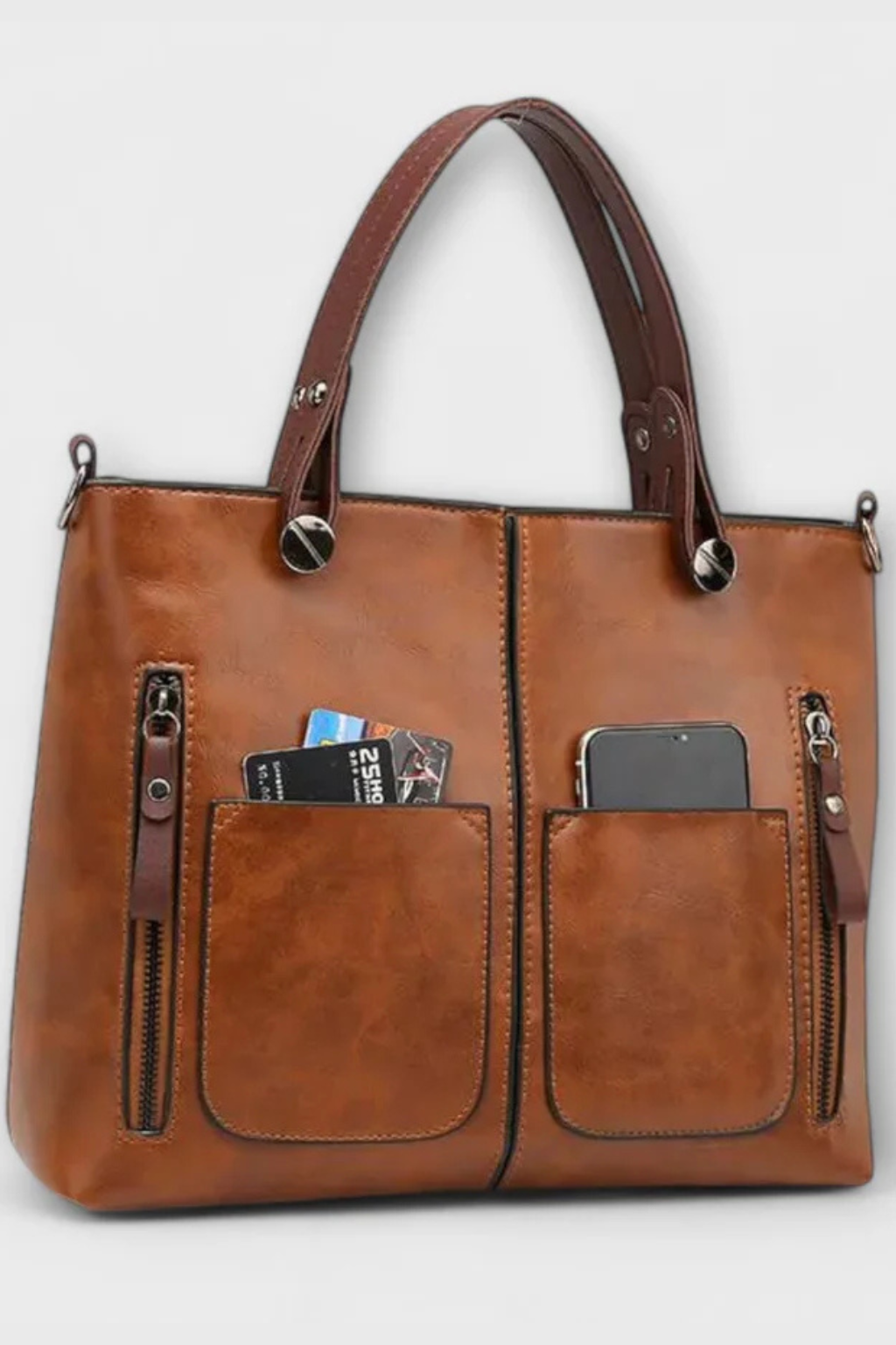 Seraphina | Women Multi Pocket Structured Tote Bag
