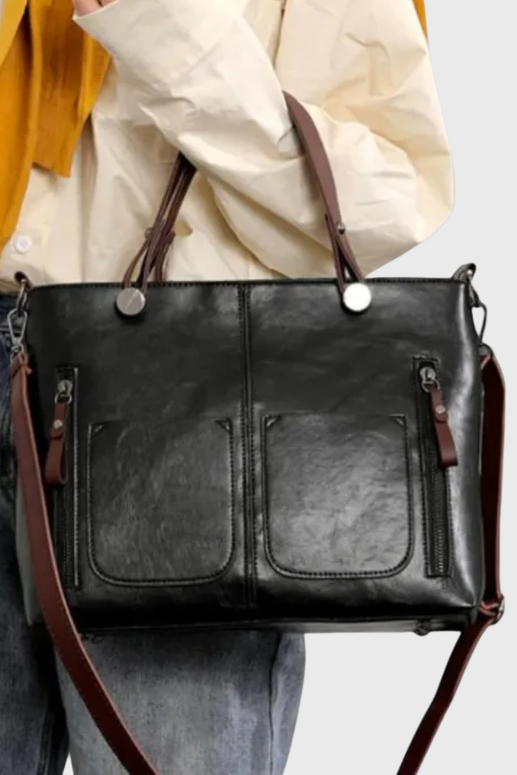 Seraphina | Women Multi Pocket Structured Tote Bag