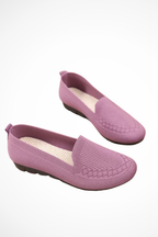 Sybilla | Women Round Toe Knit Slip On Ballet Flats