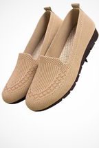 Sybilla | Women Round Toe Knit Slip On Ballet Flats