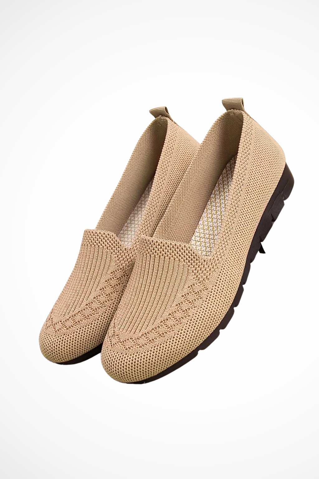 Sybilla | Women Round Toe Knit Slip On Ballet Flats