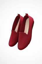 Sybilla | Women Round Toe Knit Slip On Ballet Flats