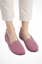 Sybilla | Women Round Toe Knit Slip On Ballet Flats