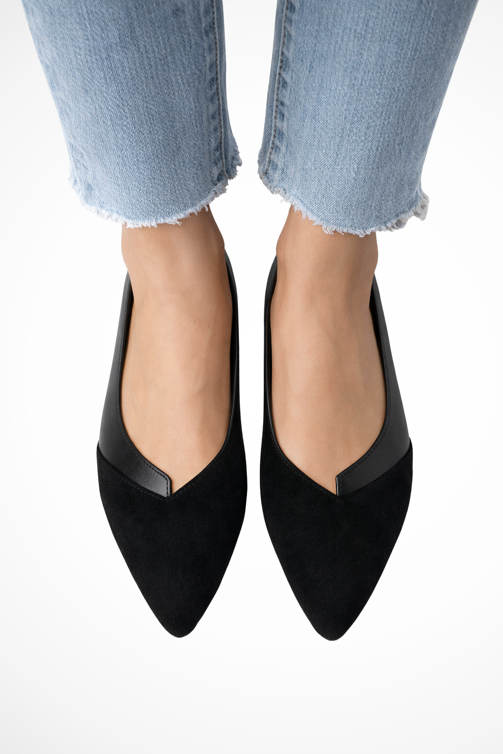 Tabitha | Women Pointed Toe Slip On Ballet Flats
