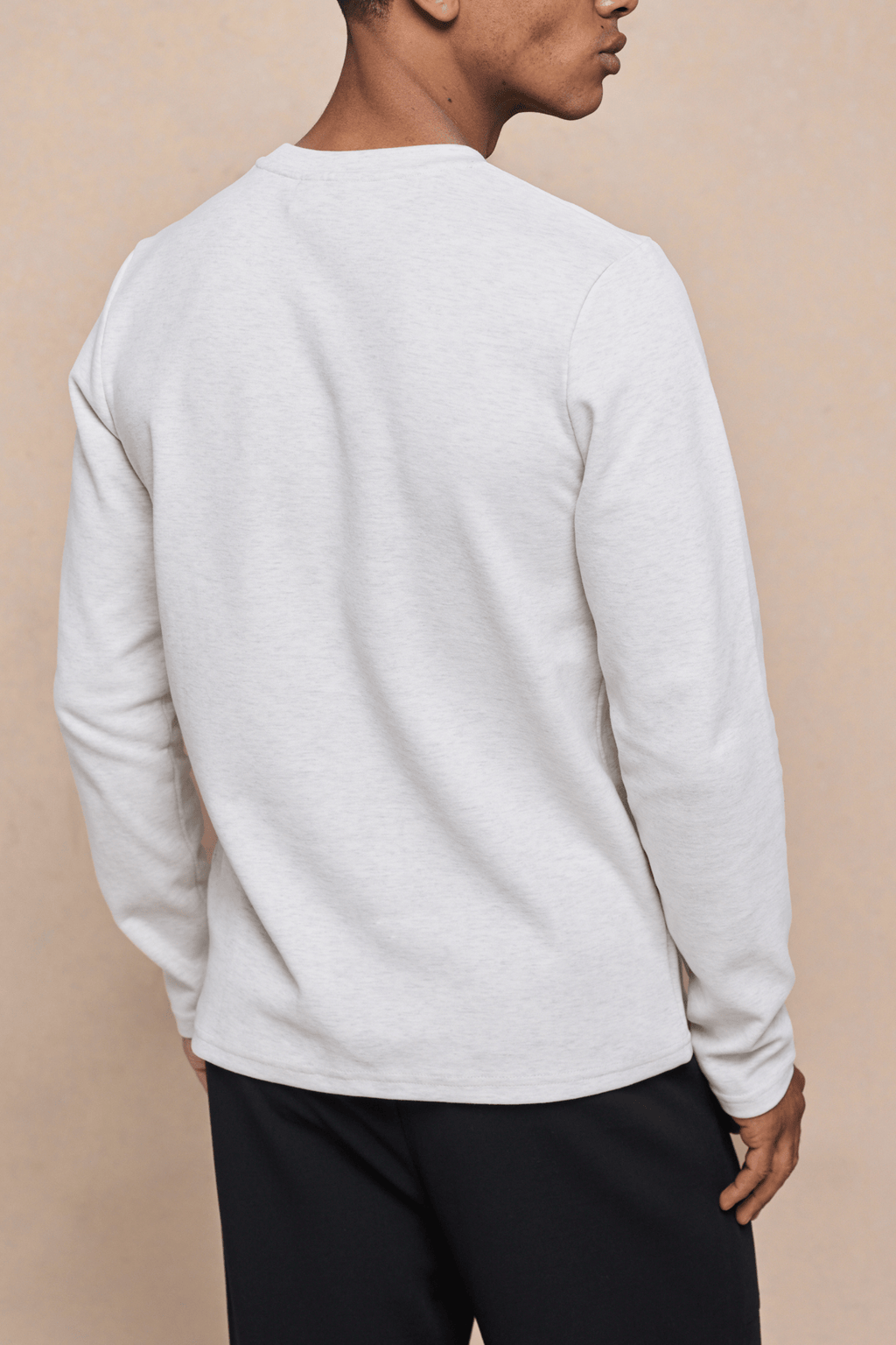 Tyler Long Sleeve Pocket T-Shirt - Stone Marl