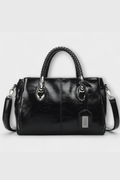 Valencia | Women Braided Handle Structured Handbag