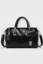 Valencia | Women Braided Handle Structured Handbag