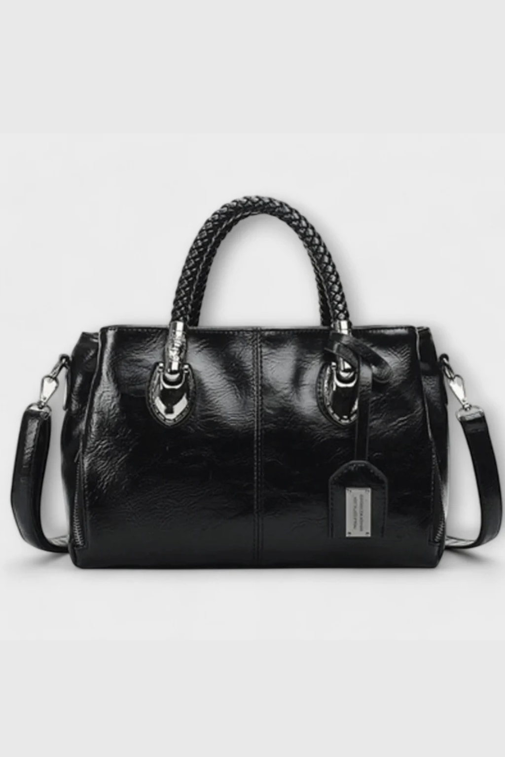 Valencia | Women Braided Handle Structured Handbag