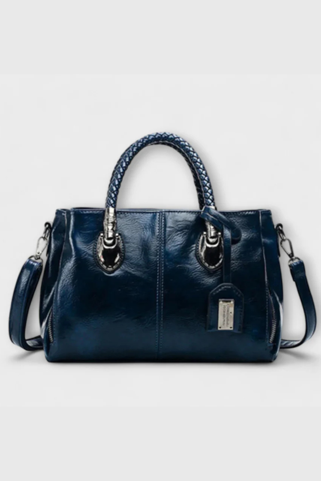 Valencia | Women Braided Handle Structured Handbag