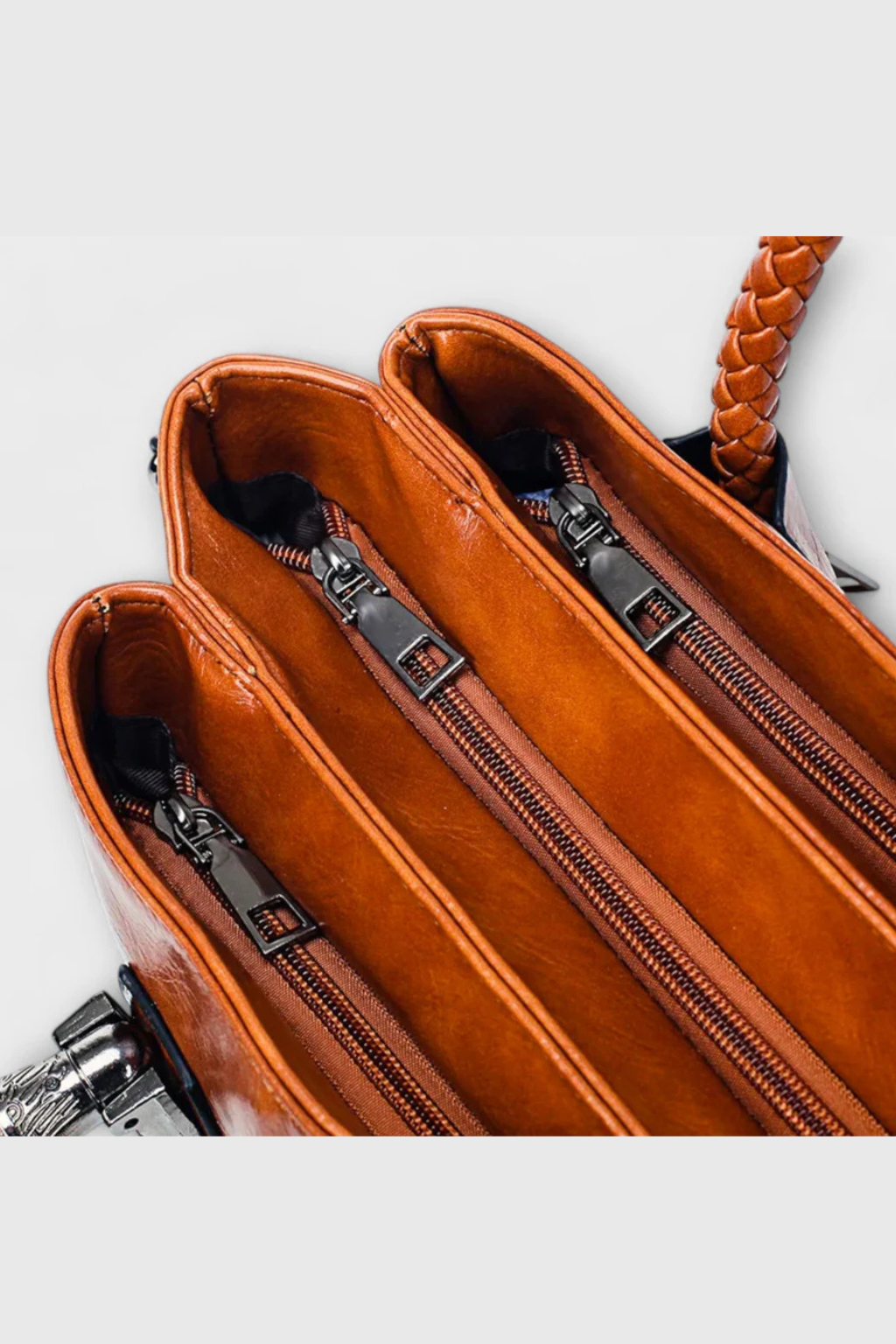 Valencia | Women Braided Handle Structured Handbag